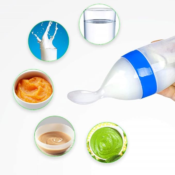 Baby Squeezy Food Grade Silicone Bottle Feeder for Baby Feeding