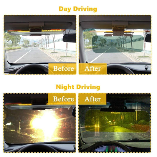 Car Day & Night Vision Driving Mirror Sun Visors