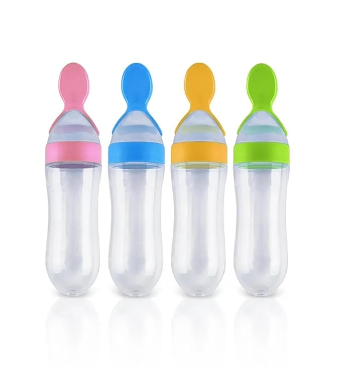 Baby Squeezy Food Grade Silicone Bottle Feeder for Baby Feeding